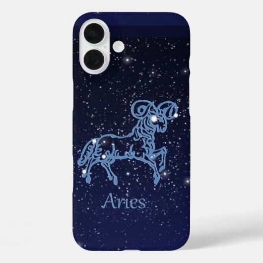おひつじ座の星座と星々 Case-Mate iPhoneケース (裏面)