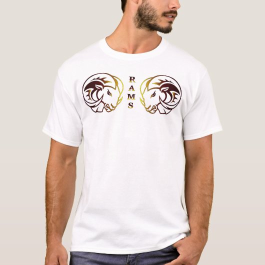 おひつじ座の男性用シャツ Tシャツ (正面)