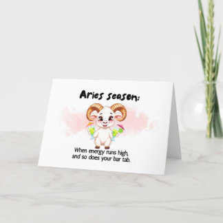 おひつじ座の誕生日カード 面白い サンキューカード