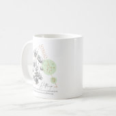 おひつじ座乙女座キンポウゲ星座占星術 コーヒーマグカップ (正面左)