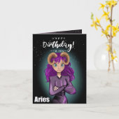 おひつじ座 カード (黄色い花)