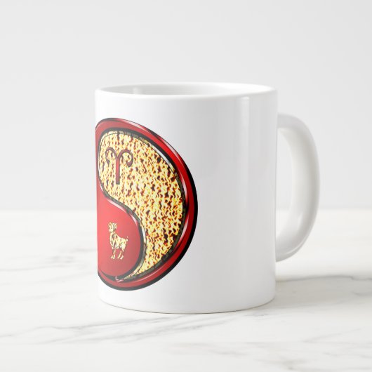 おひつじ座 ジャンボコーヒーマグカップ (正面右)