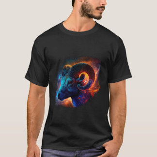 おひつじ座 ゾディアックスタサイン ベーシックTシャツ Tシャツ