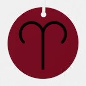 おひつじ座 メタルオーナメント (正面)