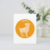 おひつじ座, 十二星座, 星占い, 占星術 ポストカード (スタンド正面)