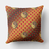 おひつじ座 & 土の馬 クッション (裏面)