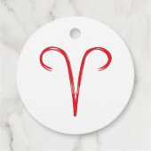 おひつじ座 星占い 3月 4月 ベビーシャワー フェイバータグ (裏面)