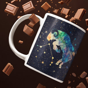 おひつじ座 星座 ゆめかわ星空 ギャラクシー コーヒーマグカップ