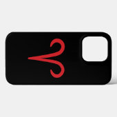おひつじ座 赤い占星術 星座 誕生日 3月 4月 Case-Mate iPhoneケース (裏面 (横))