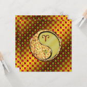 おひつじ座 & 金猿年 カード (正面/裏面インサイチュ)