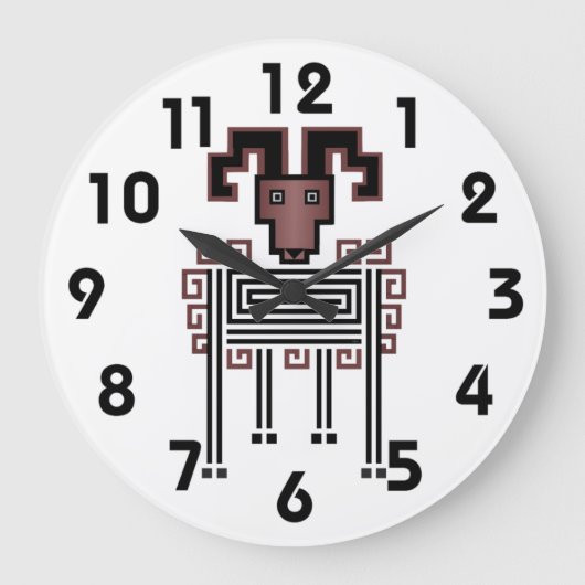 おひつじ時計 ラージ壁時計 (正面)