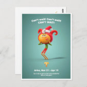 おひつじ用クリスマスポストカード ポストカード (正面/裏面)