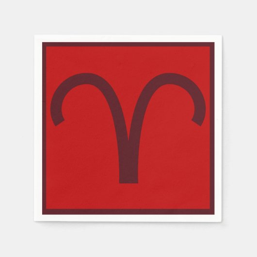 おひつじ誕生日パーティナプキンス スタンダードカクテルナプキン (正面)