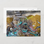 おびえたスカル ポストカード (正面/裏面)