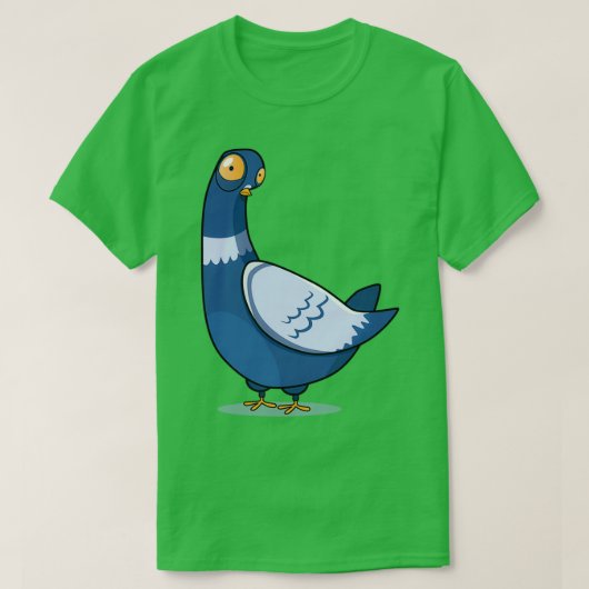 おびえたハト Tシャツ (デザイン正面)