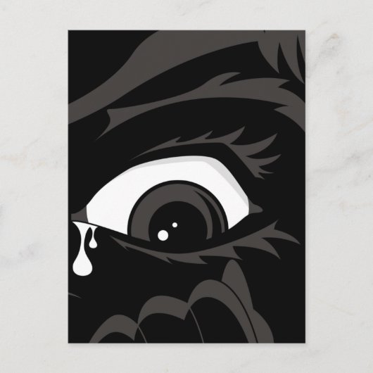 おびえた少年のはがき ポストカード (正面)