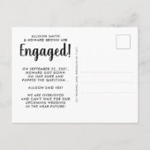 おふざけはやめて 私たち結婚するのよ 結婚写真 案内ポストカード (裏面)