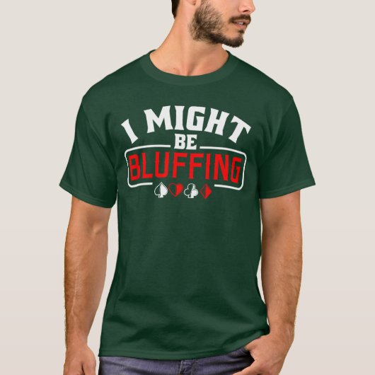 おふざけポーカーの冗談グッズ カードゲーム Tシャツ (正面)