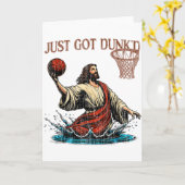 おふざけ洗礼キリスト教ユーモア  イエス カード (黄色い花)