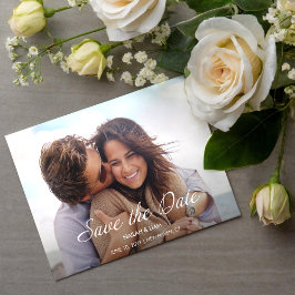 おふざけ ハッピー フォト ウェディング セーブ・ザ・デート 招待状