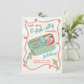 おふしぇーりとエンゲージされたファンキーなイワシ 保存日付 招待状 (スタンド正面)