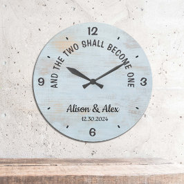 おふたりのための特別な時計「二人は一体となる」 ラージ壁時計
