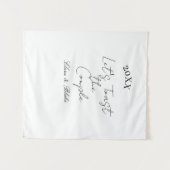 おふたりのエンゲージメントパーティーを祝って タペストリー (正面(横))