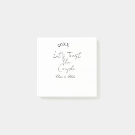 おふたりのエンゲージメントパーティーを祝って ポストイット