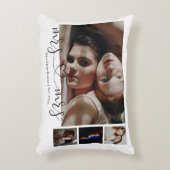 おふたりの写真で作るハート型 ゲイ レズビアン 結婚記念ピロー アクセントクッション (正面(垂直))