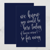 おふたりの愛がここに　リーズナブルな結婚式の看板 招待状 (正面/裏面)