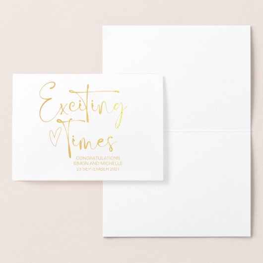 おふたりの結婚おめでとう！友人の結婚式 箔カード (ディスプレー)