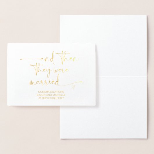 おふたりの結婚おめでとう！友達のウェディングデイ 箔カード (ディスプレー)