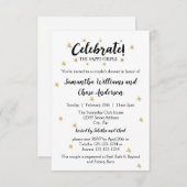 おふたりをお祝いしよう - 3x5 シャワー招待状 招待状 (正面/裏面)