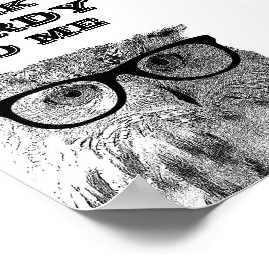 おべっか使いをする |おもしろい引用文フクロウのポスター ポスター (角)