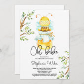 おべべベイビーシャワー 招待状 (正面/裏面)