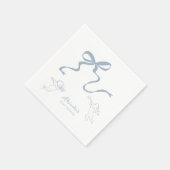 おぼこリボン ベビーシャワーナプキン スタンダードカクテルナプキン (角)