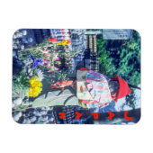 おぼれかぶりを被った地蔵菩薩像 - 日本 マグネット (横)