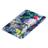 おぼれかぶりを被った地蔵菩薩像 - 日本 マグネット (左側)