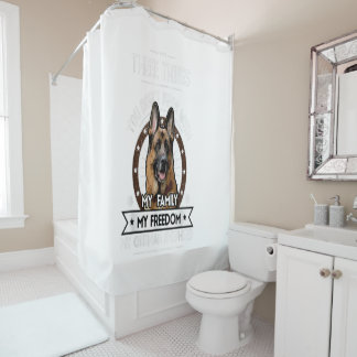 おまえがふざけない三つのこと – ドイツのシェパード シャワーカーテン