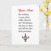 『おまえだけのおもしろいハッピーバースデー詩』 カード (黄色い花)