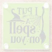 「おまえに呪文をかけたぞ」 ガラスコースター (裏面)