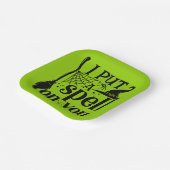 「おまえに呪文をかけたぞ」 ペーパープレート (傾斜あり)