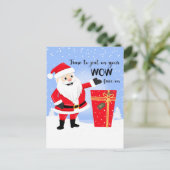 おまえのすごい顔をメリークリスマスカードに出す時間だ ポストカード (スタンド正面)