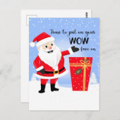 おまえのすごい顔をメリークリスマスカードに出す時間だ ポストカード (正面/裏面)