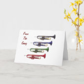 おまえのホーングループ誕生日 カード (黄色い花)