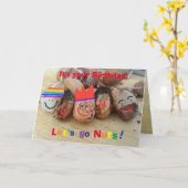 おまえの誕生日だ！-おもしろい誕生日カード カード (黄色い花)