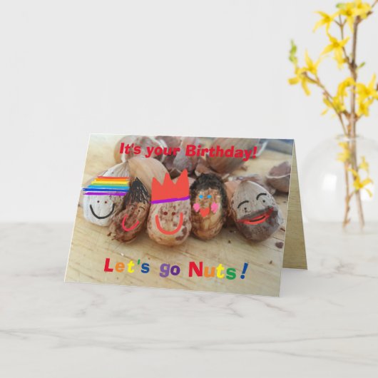 おまえの誕生日だ!-おもしろい誕生日カード カード (黄色い花)