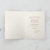 「おまえは私の花嫁のメイドになるかい？」 お客様のカラーと金ゴールド 招待状 (内部)