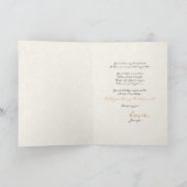 「おまえは私の花嫁のメイドになるかい？」 お客様のカラーと金ゴールド 招待状 (内部)