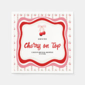 おまけの華　｜　ブライダルシャワー スタンダードカクテルナプキン (正面)